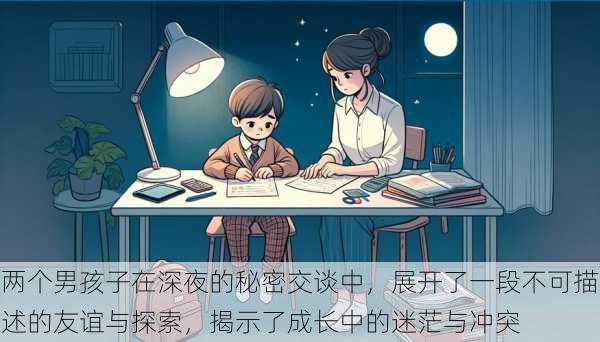 两个男孩子在深夜的秘密交谈中，展开了一段不可描述的友谊与探索，揭示了成长中的迷茫与冲突