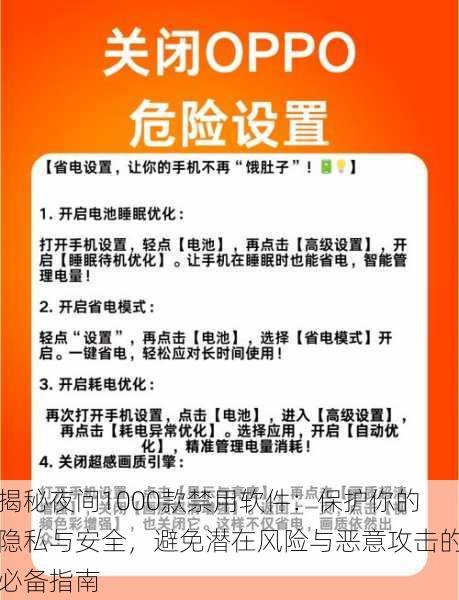 揭秘夜间1000款禁用软件：保护你的隐私与安全，避免潜在风险与恶意攻击的必备指南