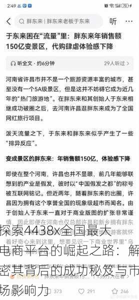 探索4438x全国最大电商平台的崛起之路：解密其背后的成功秘笈与市场影响力