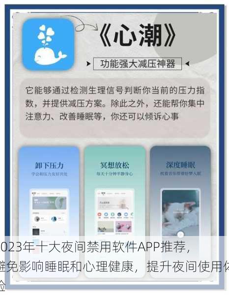 2023年十大夜间禁用软件APP推荐，避免影响睡眠和心理健康，提升夜间使用体验