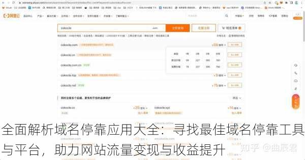 全面解析域名停靠应用大全：寻找最佳域名停靠工具与平台，助力网站流量变现与收益提升