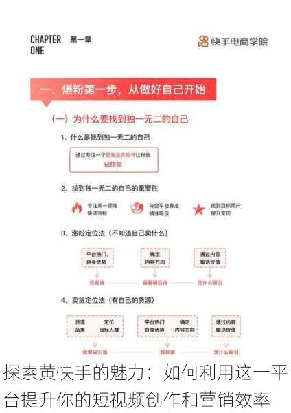 探索黄快手的魅力：如何利用这一平台提升你的短视频创作和营销效率