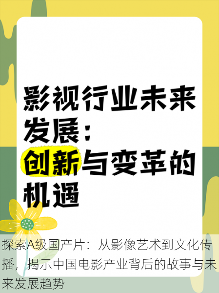 探索A级国产片：从影像艺术到文化传播，揭示中国电影产业背后的故事与未来发展趋势