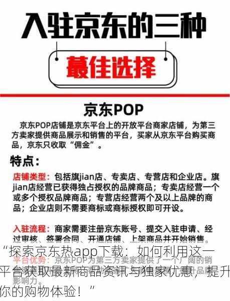 “探索京东热app下载：如何利用这一平台获取最新商品资讯与独家优惠，提升你的购物体验！”