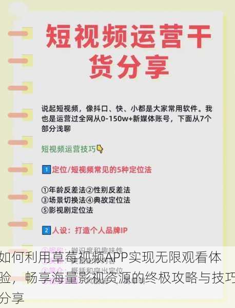 如何利用草莓视频APP实现无限观看体验，畅享海量影视资源的终极攻略与技巧分享