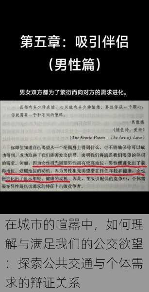 在城市的喧嚣中，如何理解与满足我们的公交欲望：探索公共交通与个体需求的辩证关系