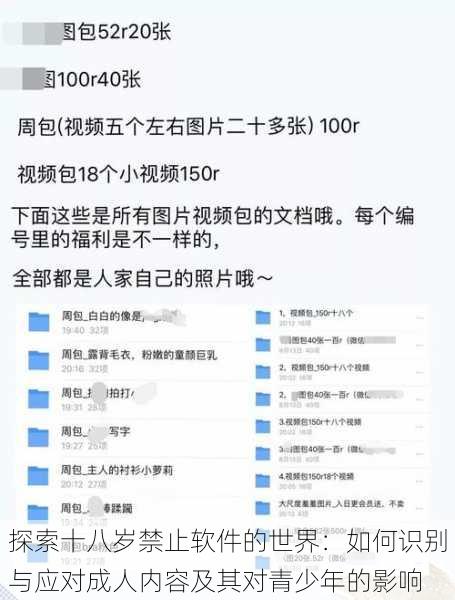 探索十八岁禁止软件的世界：如何识别与应对成人内容及其对青少年的影响