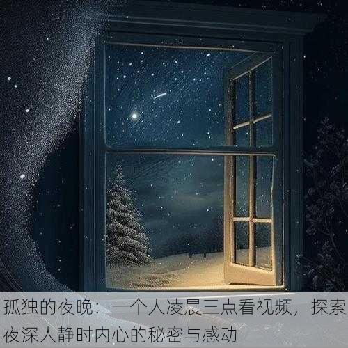 孤独的夜晚：一个人凌晨三点看视频，探索夜深人静时内心的秘密与感动