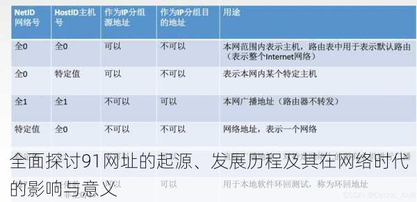 全面探讨91网址的起源、发展历程及其在网络时代的影响与意义