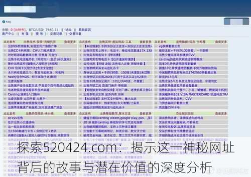 探索520424.com：揭示这一神秘网址背后的故事与潜在价值的深度分析