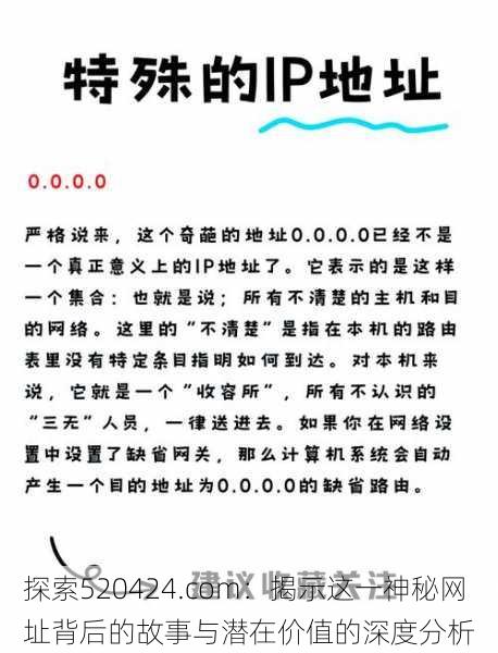 探索520424.com：揭示这一神秘网址背后的故事与潜在价值的深度分析