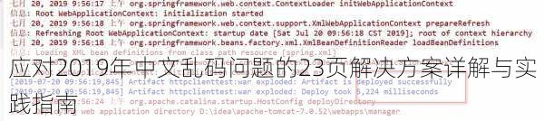 应对2019年中文乱码问题的23页解决方案详解与实践指南