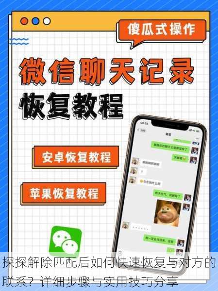 探探解除匹配后如何快速恢复与对方的联系？详细步骤与实用技巧分享