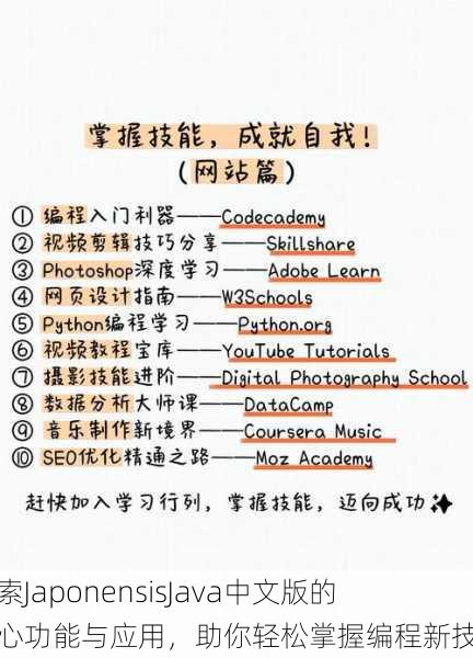 探索JaponensisJava中文版的核心功能与应用，助你轻松掌握编程新技能