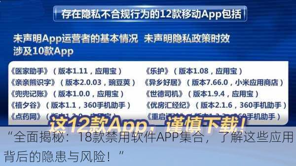 “全面揭秘：18款禁用软件APP集合，了解这些应用背后的隐患与风险！”