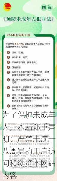 为了保护未成年人，本站郑重声明：严禁未满十八周岁的用户访问和浏览本网站内容