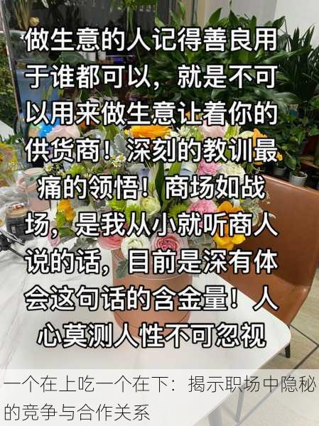 一个在上吃一个在下：揭示职场中隐秘的竞争与合作关系