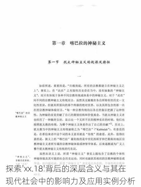 探索'xx.18'背后的深层含义与其在现代社会中的影响力及应用实例分析