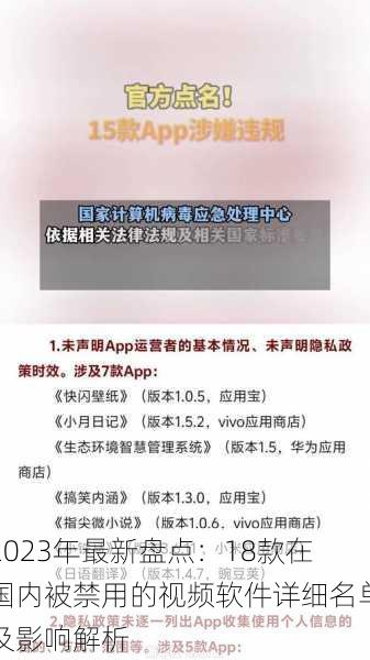 2023年最新盘点：18款在国内被禁用的视频软件详细名单及影响解析