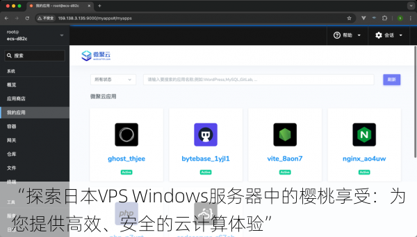 “探索日本VPS Windows服务器中的樱桃享受：为您提供高效、安全的云计算体验”