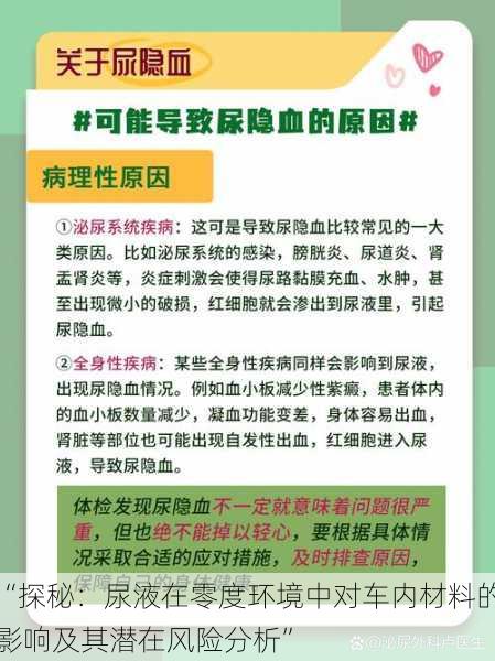 “探秘：尿液在零度环境中对车内材料的影响及其潜在风险分析”