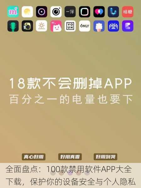 全面盘点：100款禁用软件APP大全下载，保护你的设备安全与个人隐私