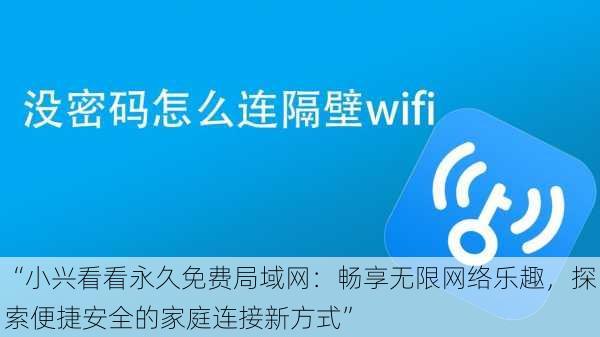 “小兴看看永久免费局域网：畅享无限网络乐趣，探索便捷安全的家庭连接新方式”