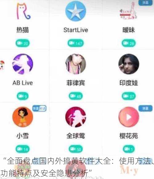 “全面盘点国内外搞黄软件大全：使用方法、功能特点及安全隐患分析”