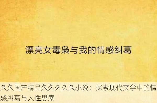 久久国产精品久久久久久小说：探索现代文学中的情感纠葛与人性思索