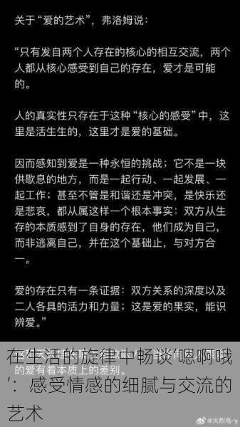 在生活的旋律中畅谈‘嗯啊哦’：感受情感的细腻与交流的艺术