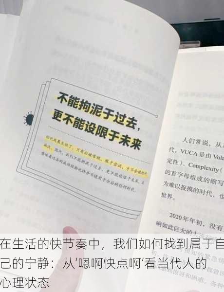 在生活的快节奏中，我们如何找到属于自己的宁静：从‘嗯啊快点啊’看当代人的心理状态