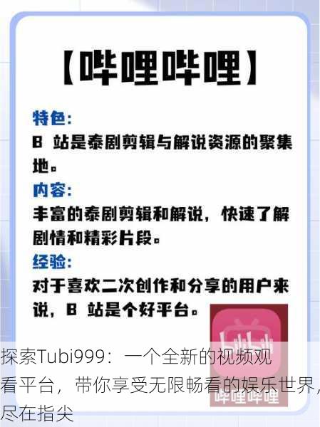 探索Tubi999：一个全新的视频观看平台，带你享受无限畅看的娱乐世界，尽在指尖