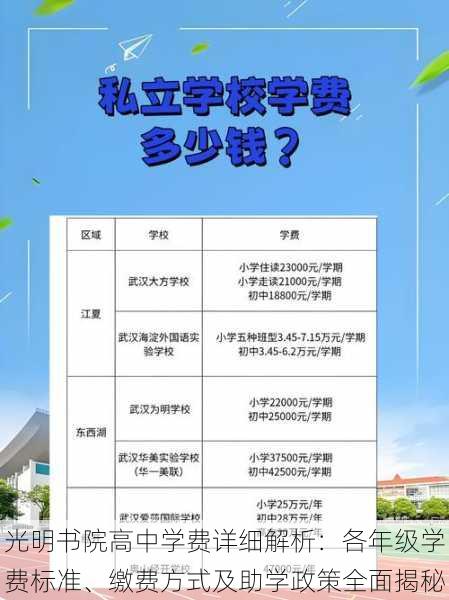 光明书院高中学费详细解析：各年级学费标准、缴费方式及助学政策全面揭秘