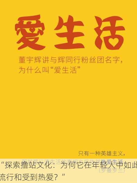 “探索撸站文化：为何它在年轻人中如此流行和受到热爱？”