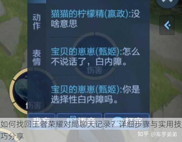 如何找回王者荣耀对局聊天记录？详细步骤与实用技巧分享