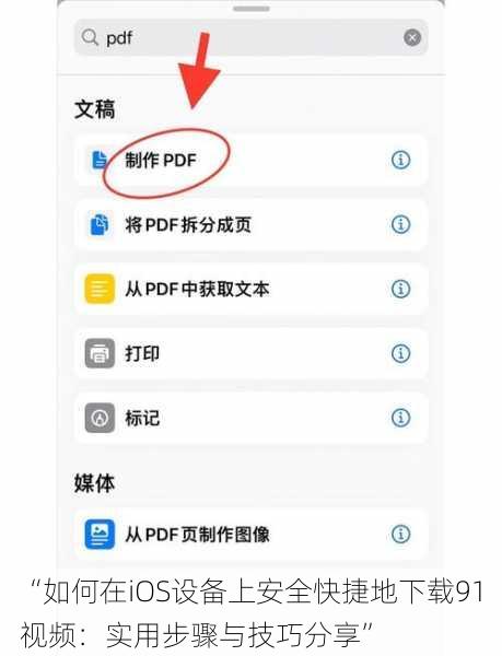 “如何在iOS设备上安全快捷地下载91视频：实用步骤与技巧分享”