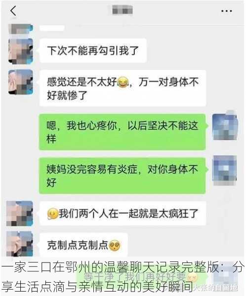 一家三口在鄂州的温馨聊天记录完整版：分享生活点滴与亲情互动的美好瞬间