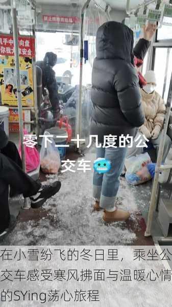 在小雪纷飞的冬日里，乘坐公交车感受寒风拂面与温暖心情的SYing荡心旅程