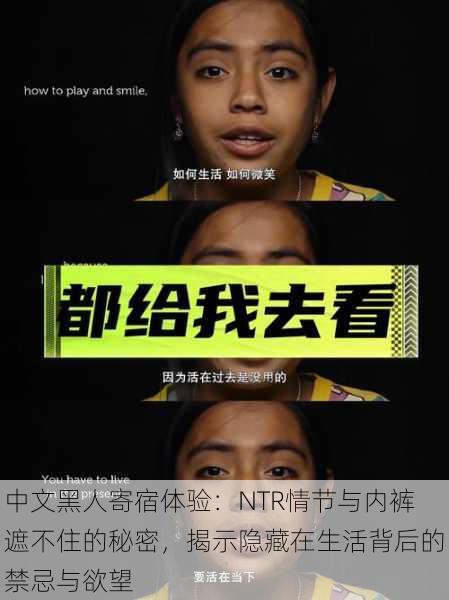 中文黑人寄宿体验：NTR情节与内裤遮不住的秘密，揭示隐藏在生活背后的禁忌与欲望