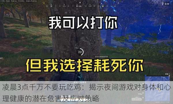 凌晨3点千万不要玩吃鸡：揭示夜间游戏对身体和心理健康的潜在危害及应对策略