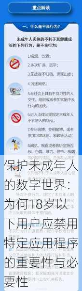 保护未成年人的数字世界：为何18岁以下用户应禁用特定应用程序的重要性与必要性