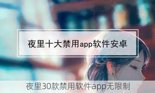 夜里30款禁用软件app无限制