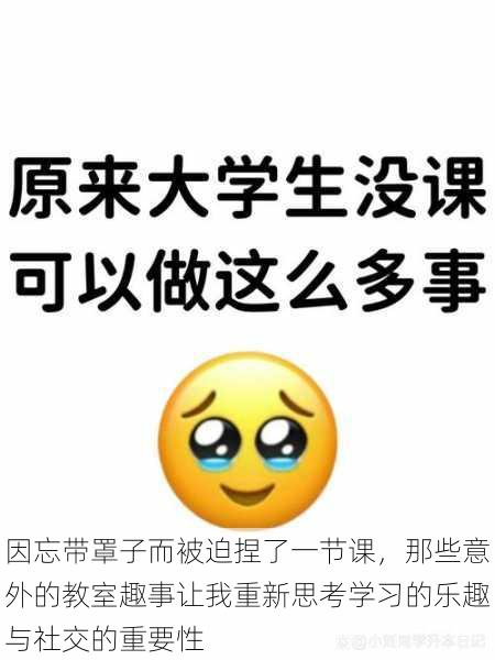 因忘带罩子而被迫捏了一节课，那些意外的教室趣事让我重新思考学习的乐趣与社交的重要性